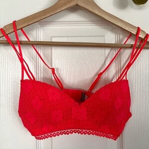 aerie strappy lacy bra